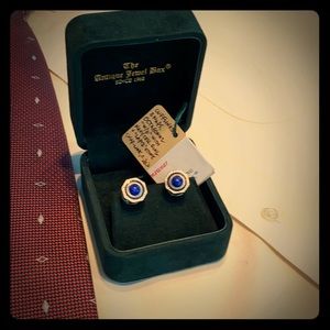 Vintage lapis cufflinks